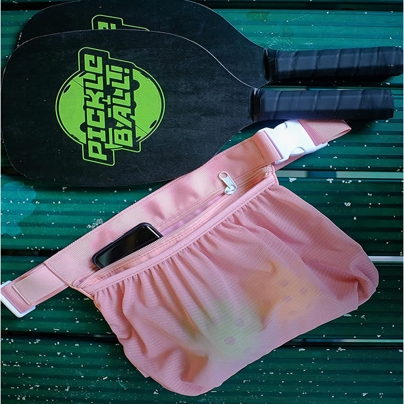 Tennisball-Netztasche für Teenager, verstellbare Gürteltasche zur Aufbewahrung
