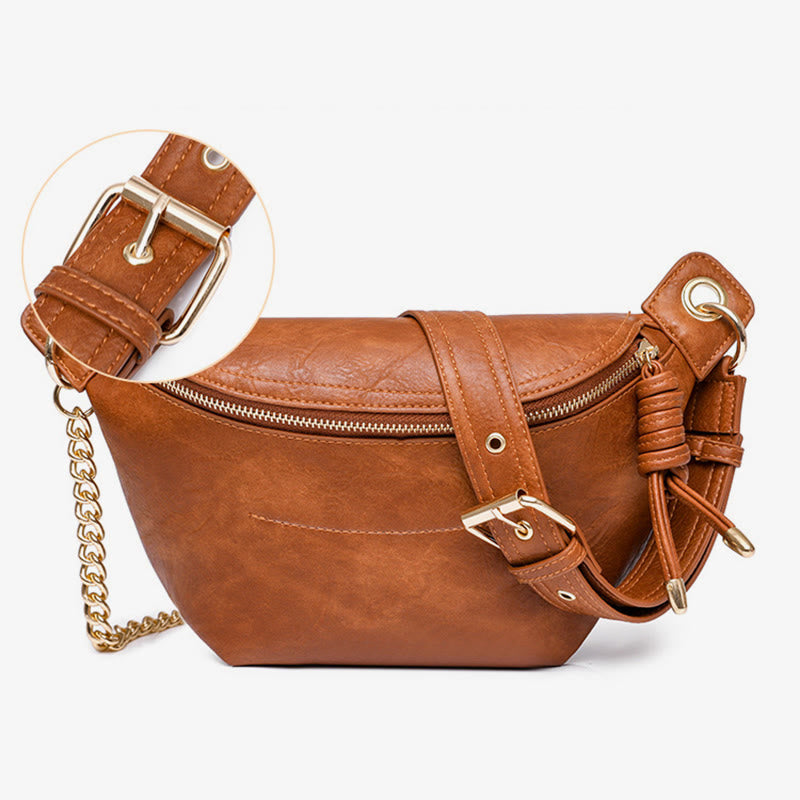 Schultertasche für Damen, PU-Leder, Retro-Reise-Umhängetasche