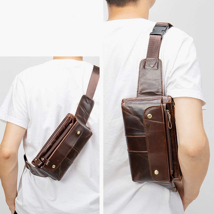 Trendige Retro-Gürteltasche mit großem Fassungsvermögen