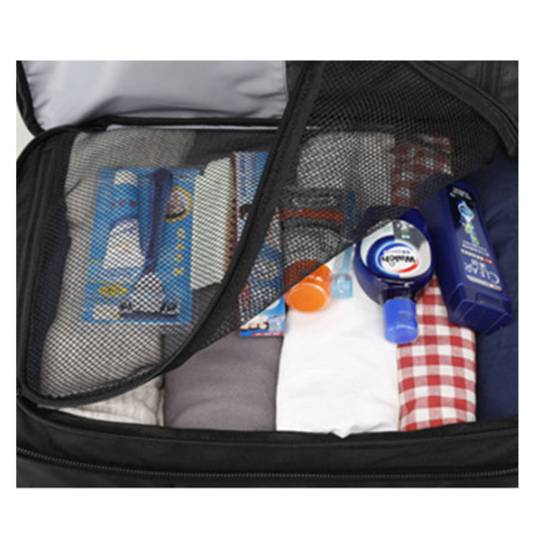 Erweiterbarer, mehrschichtiger, wasserdichter Business-Rucksack mit Uhr
