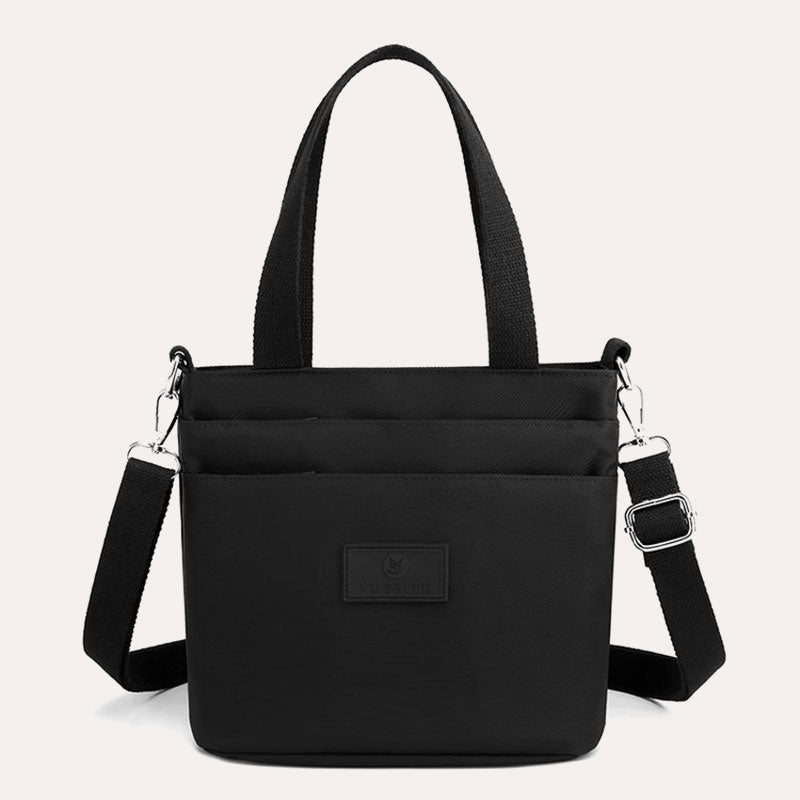 Funktionelle Umhängetasche Schultertasche Mehrere Taschen Leichte einfarbige Handtasche