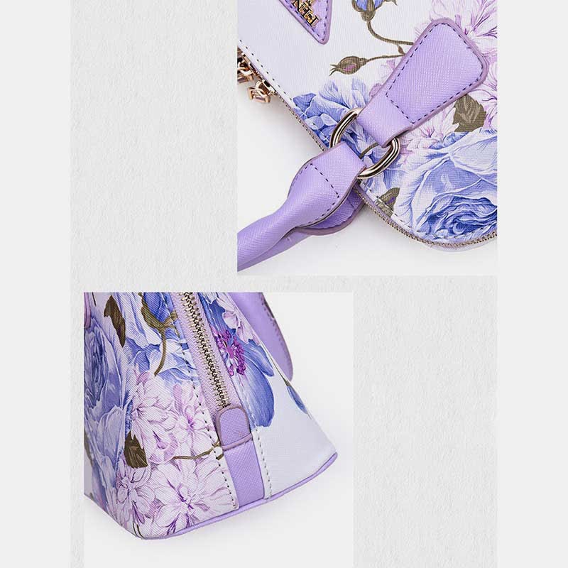 Damen Umhängetasche mit Blumenmuster, Umhängetasche, Schultertasche