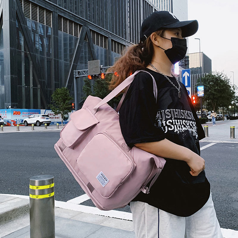 Wasserdichte, leichte, erweiterbare Fitness-Reisehandtasche mit großem Fassungsvermögen