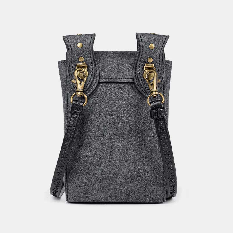 Steampunk kleine Umhängetasche Schultertasche Handytasche mit Gürtelschlaufe