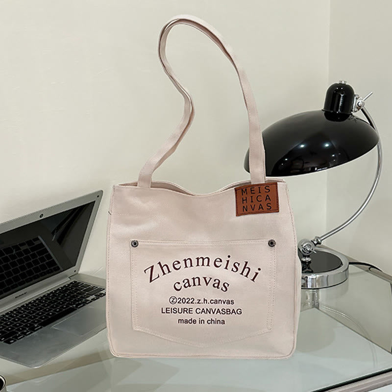 Tragetasche für Damen mit minimalistischem Druck, Umhängetasche für den täglichen Pendler