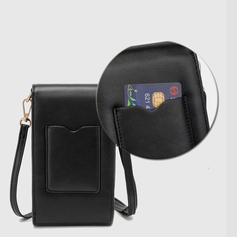 Lässige, elegante Umhängetasche mit mehreren Fächern fürs Handy