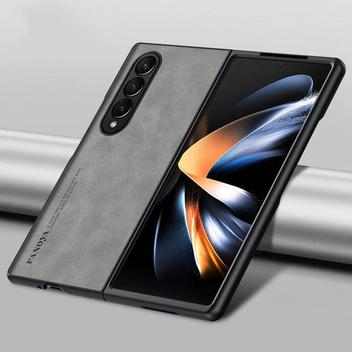 Frosted Handyhülle für Samsung Schützende flexible Lederhülle