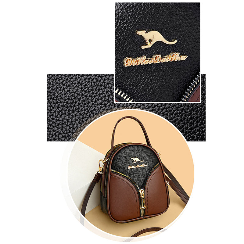Kleine Crossbody-Handytasche für Damen, Handy-Schultertasche aus Leder