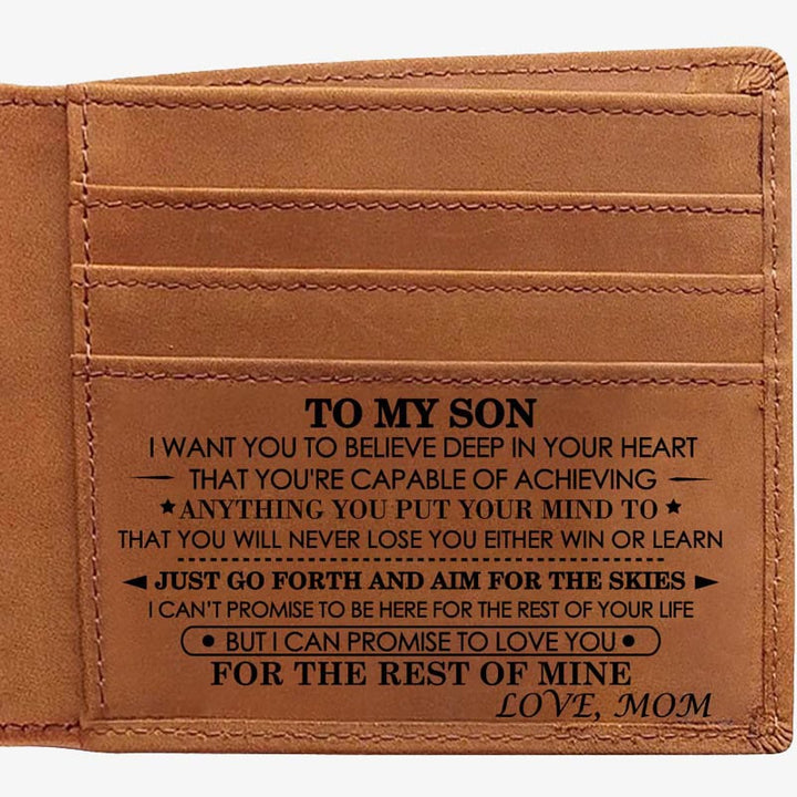Dünne Brieftasche für die Familie, mit Laser-Inschrift, Leder, Geldbörse, Geschenk