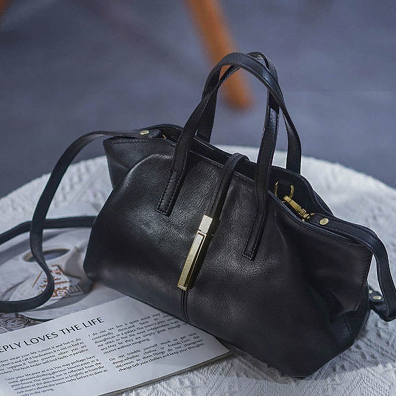 Top-Griff-Tasche für Frauen Dating Vintage Leder Umhängetasche