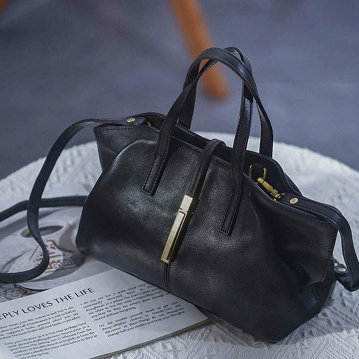 Top-Griff-Tasche für Frauen Dating Vintage Leder Umhängetasche