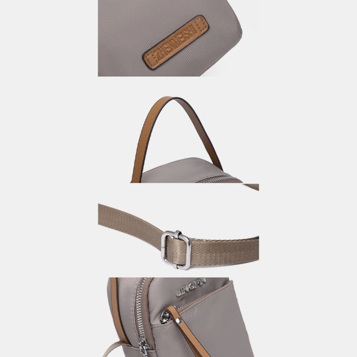 Kleine Umhängetasche aus Nylon für Handys, leichte Mini-Schulterhandtasche