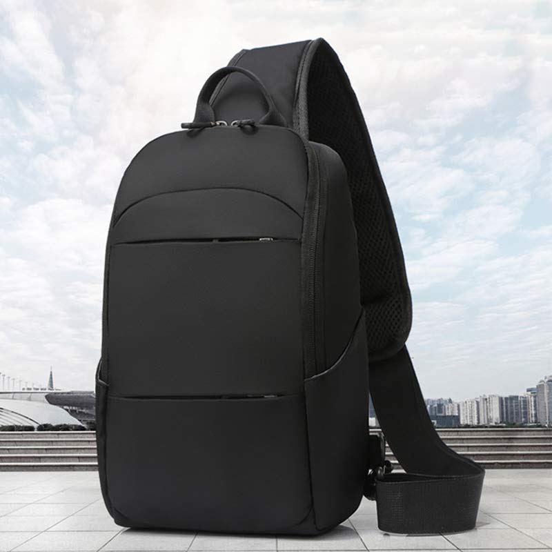 Sling Crossbody Rucksack Umhängetasche für Herren mit USB-Ladeanschluss