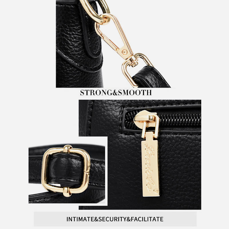 Einfache Umhängetasche, einfarbig, minimalistische Umhängetasche für Pendler