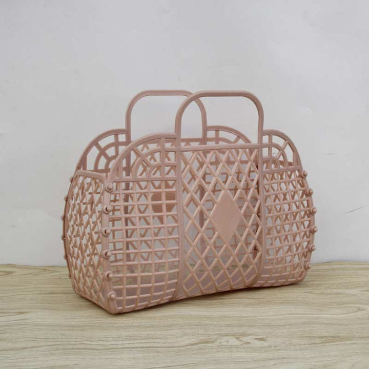 Handtasche für Badezimmer, Rautenförmig, flexible Aufbewahrung, zusammenklappbarer Badekorb