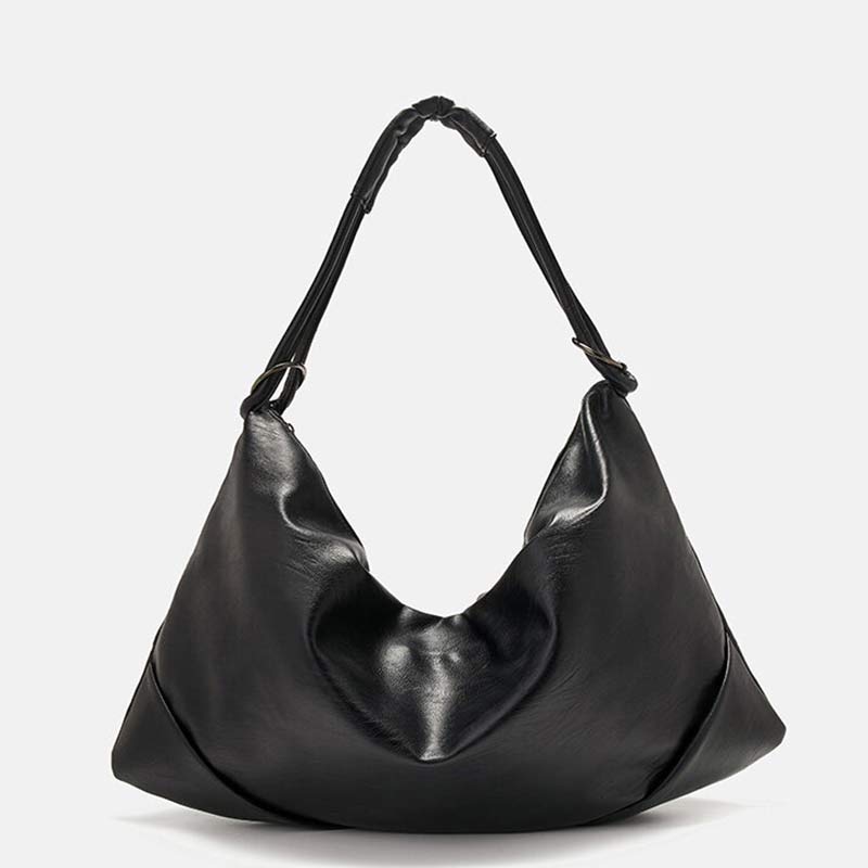 Leder-Tragetasche für Damen, Hobo-Handtasche, Schultertasche mit Crossbody-Gurt - image 13
