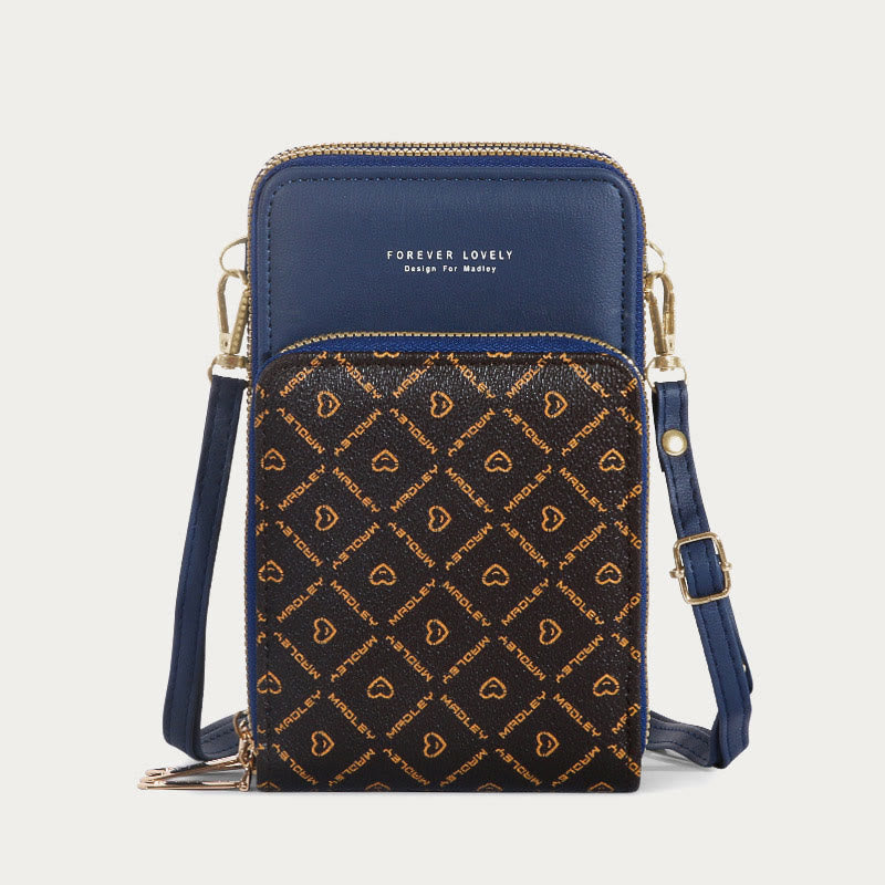 Handytasche für Damen, mehrere Farben, berührbarer täglicher Lederclip