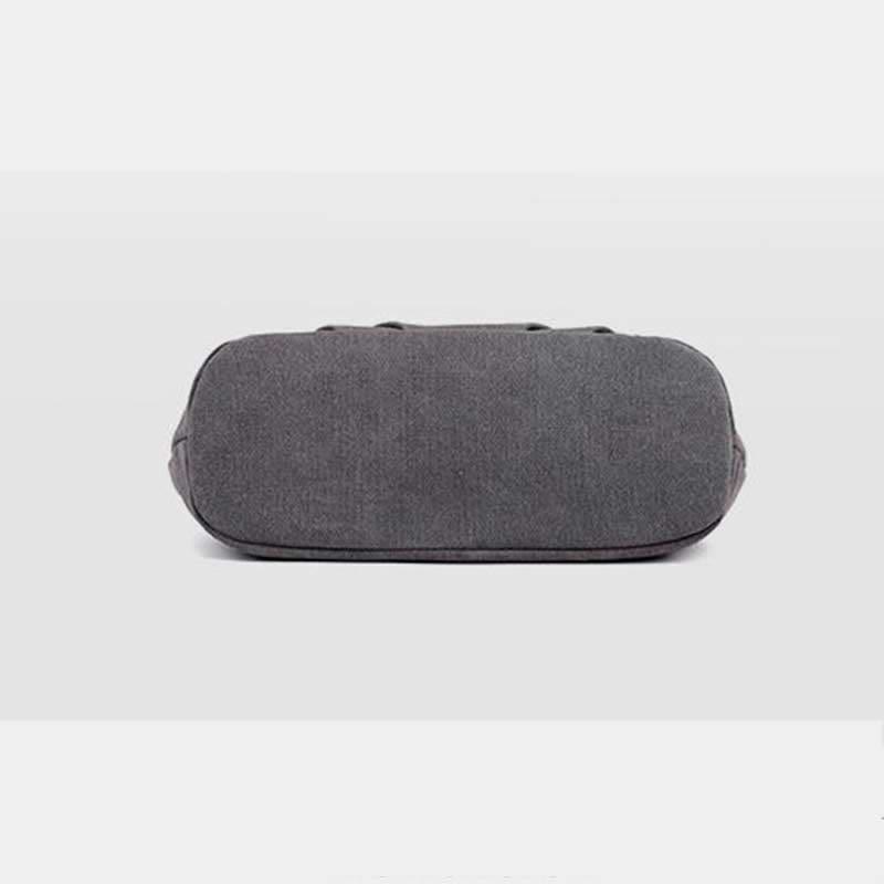 Lässige Canvas-Tragetasche mit mehreren Taschen für Damen, Umhängetasche mit Henkel