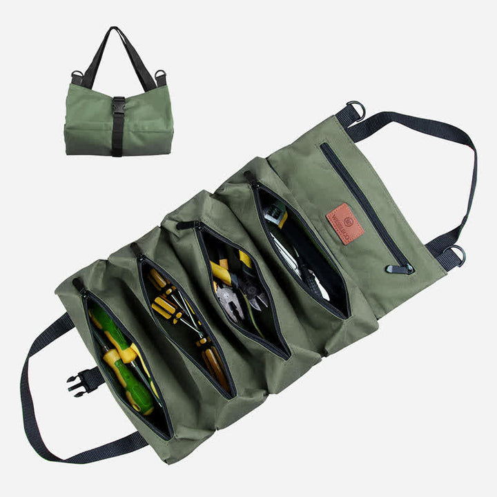 Aufrollbare Werkzeugtasche, wasserdicht, mit mehreren Steckplätzen, Werkzeug-Organizer für die Heimwerkstatt