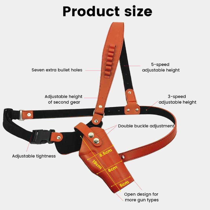 Universelles Echtlederholster, verstellbares Unterarm-Schulterholster