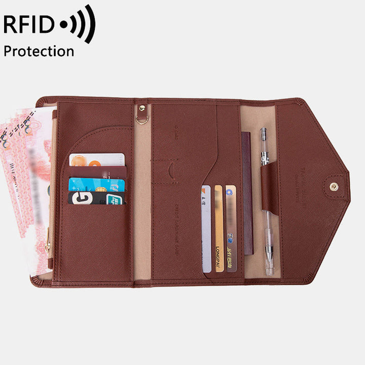 RFID-Passhülle für die Reise, ultradünne, multifunktionale Dokumententasche