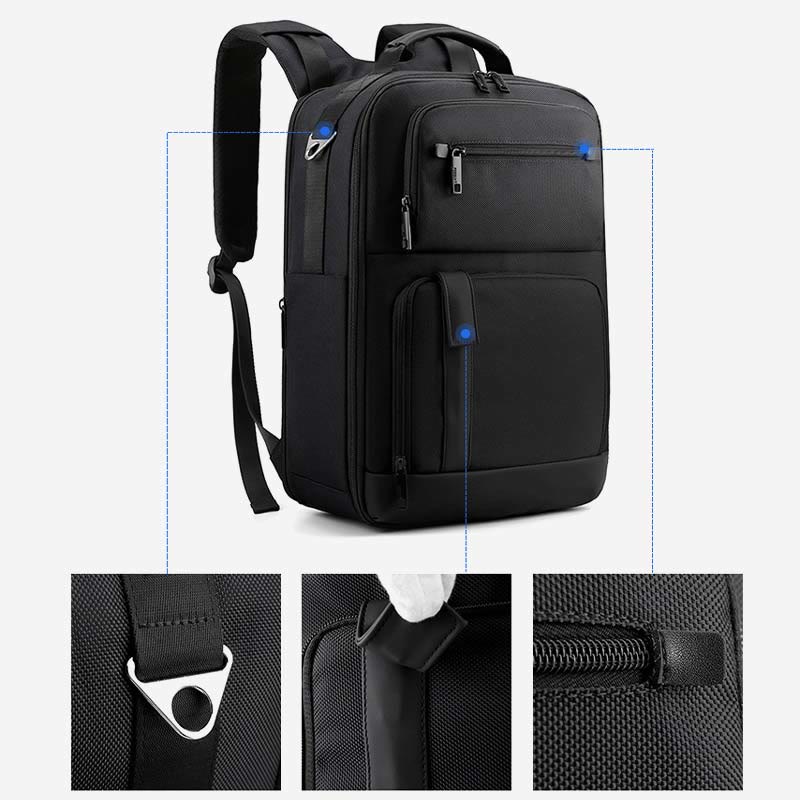 Rucksack für Herren, für Geschäftsreisen, Laptop, Schultasche mit großem Fassungsvermögen