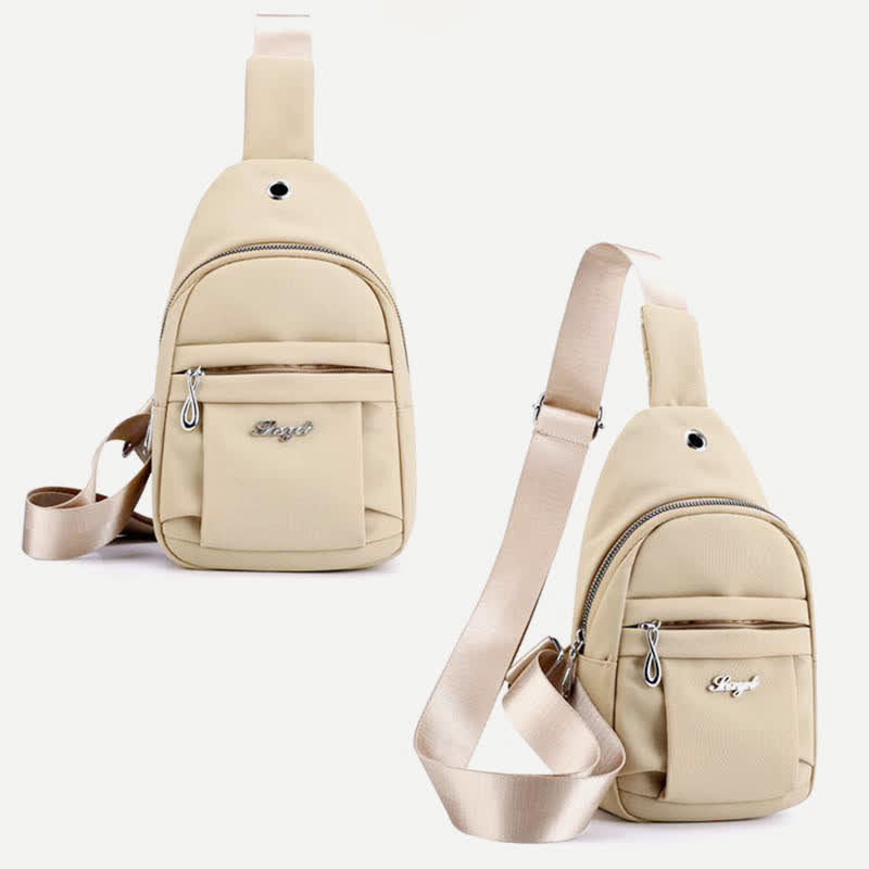 Leichter, wasserdichter Sling-Rucksack, Brusttasche, lässiger Reise-/Sport-Tagesrucksack
