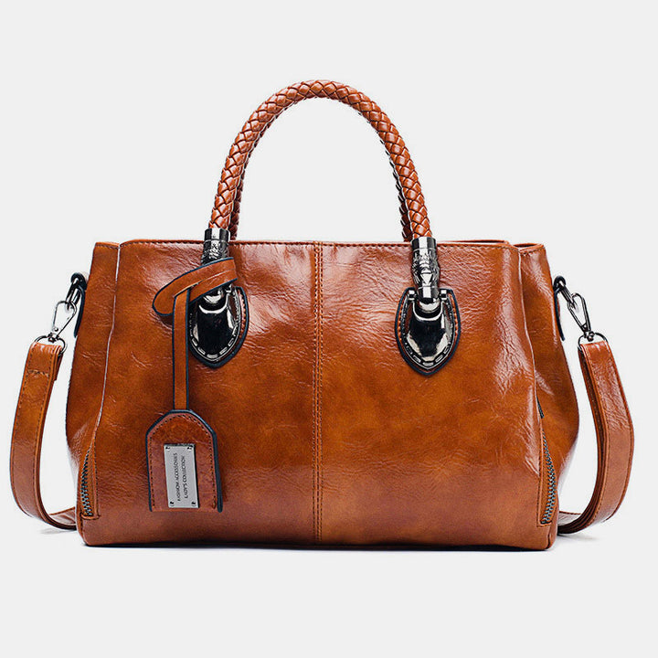 Klassische Retro-Handtasche mit mehreren Taschen 
