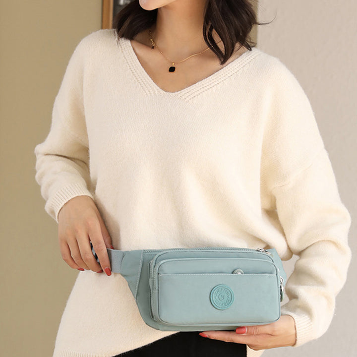 Leichte Umhängetasche mit mehreren Taschen, verstellbare Hüfttasche, Handytasche