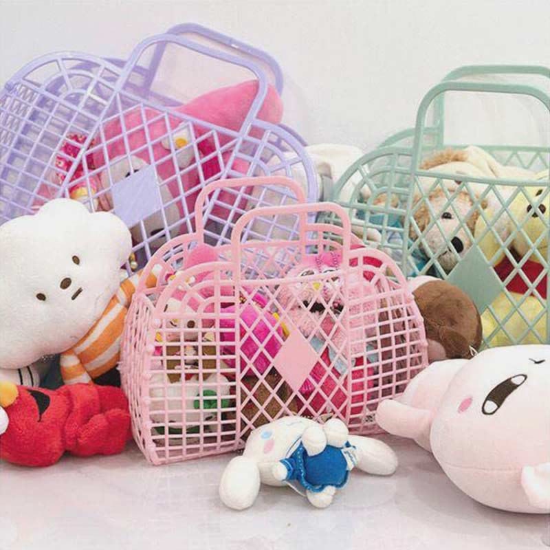 Handtasche für Badezimmer, Rautenförmig, flexible Aufbewahrung, zusammenklappbarer Badekorb