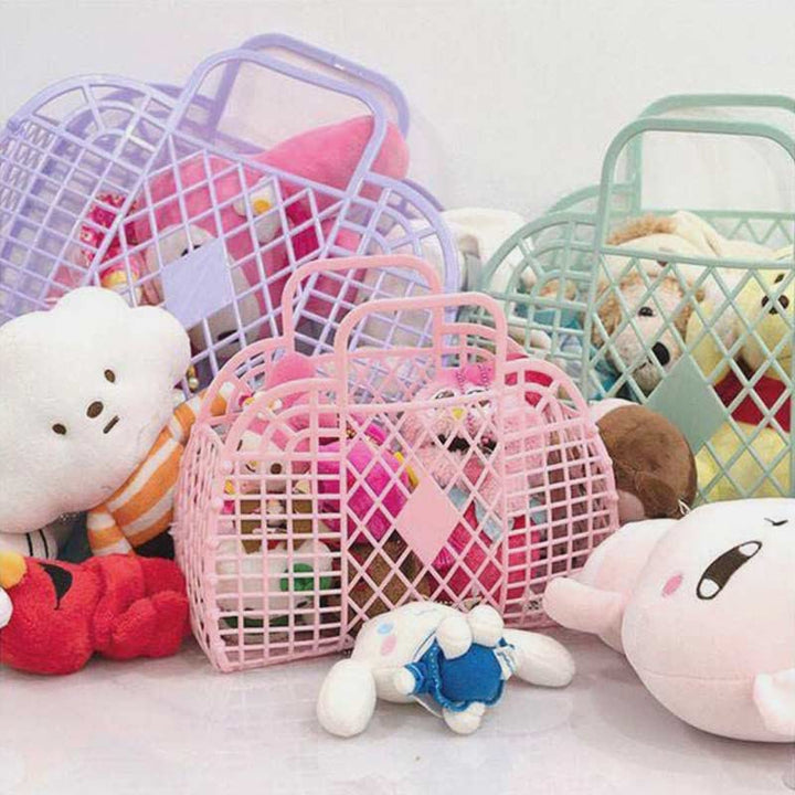 Handtasche für Badezimmer, Rautenförmig, flexible Aufbewahrung, zusammenklappbarer Badekorb