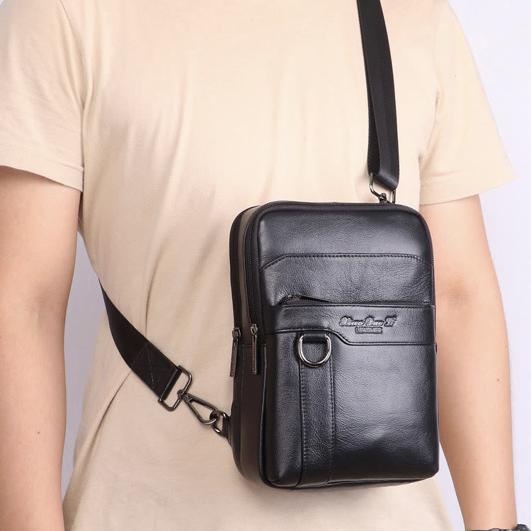 Umhängetasche für Männer Drei Stile Taschen Leder Umhängetasche