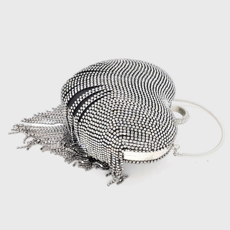 Abendtasche für Frauen Herzförmige Diamant Make-Up Hochzeit Tasche