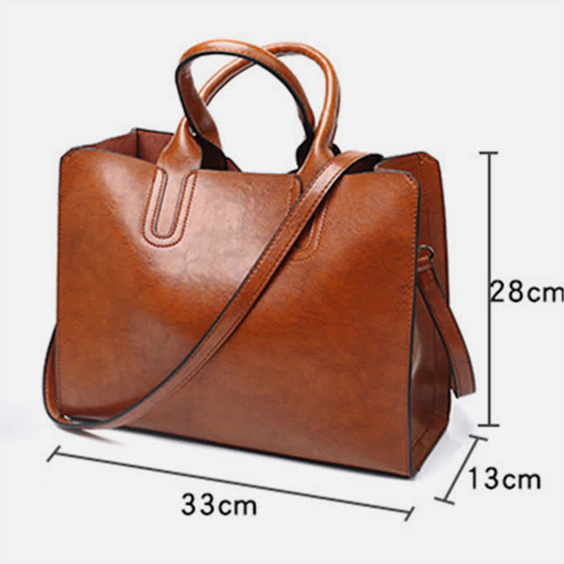 Business-Tragetasche für Damen, Arbeitstasche, lässige Lederhandtasche
