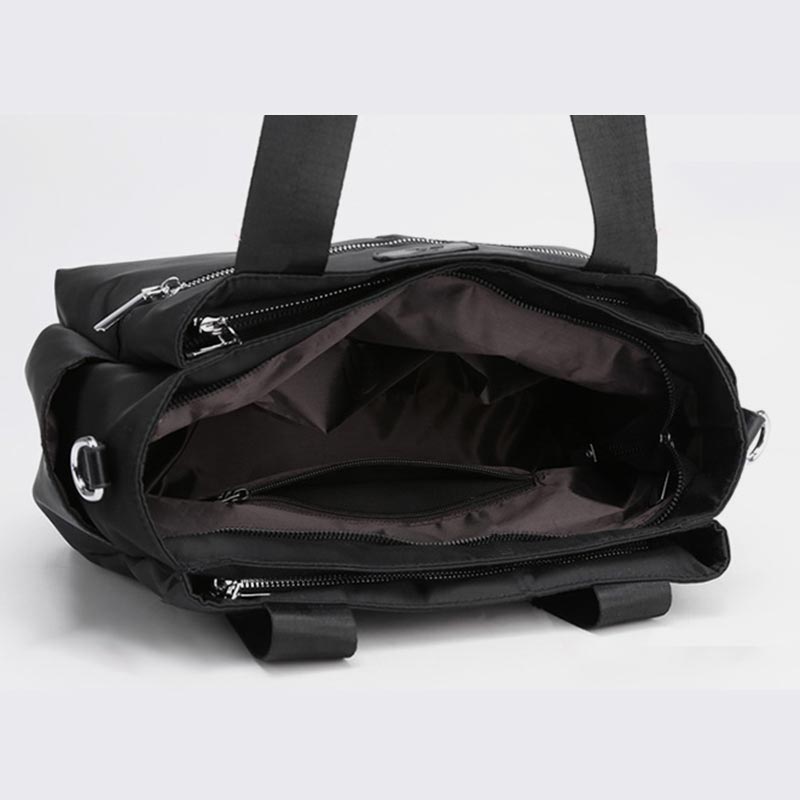 Tasche mit drei Fächern und Tragegriff oben, wasserdicht, große Handtasche, Umhängetasche für Damen