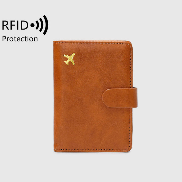 Reisepasshülle mit mehreren Steckplätzen RFID-blockierender Kartenhalter Reisepasshülle