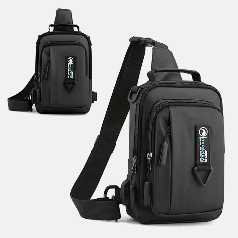 Praktische Crossbody Sling Bag für Männer, wasserdichte Reisetasche