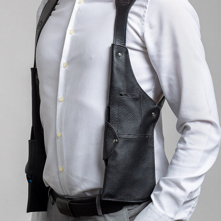 Leder Schulterholster für Frauen Männer Outdoor Sanfte taktische Weste