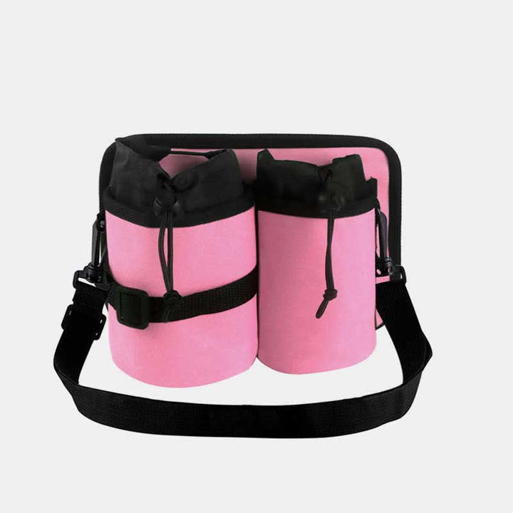 Tragbarer Wasserflaschenhalter-Trägertasche mit 2 Flaschentaschen