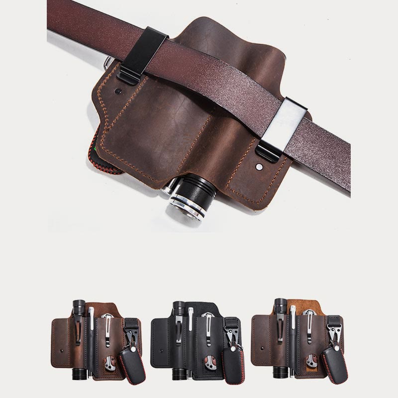 Multitool Leder Gürtelscheide EDC Taschenorganizer Leatherman Scheide Beutel