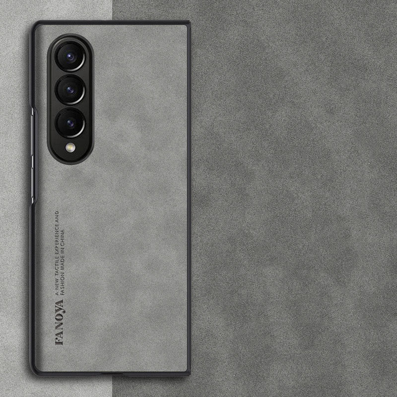 Frosted Handyhülle für Samsung Schützende flexible Lederhülle