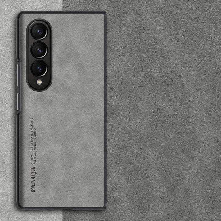 Frosted Handyhülle für Samsung Schützende flexible Lederhülle