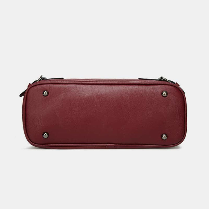 Einkaufstasche aus Kunstleder für Damen, Handtasche, Schultertasche, Umhängetasche