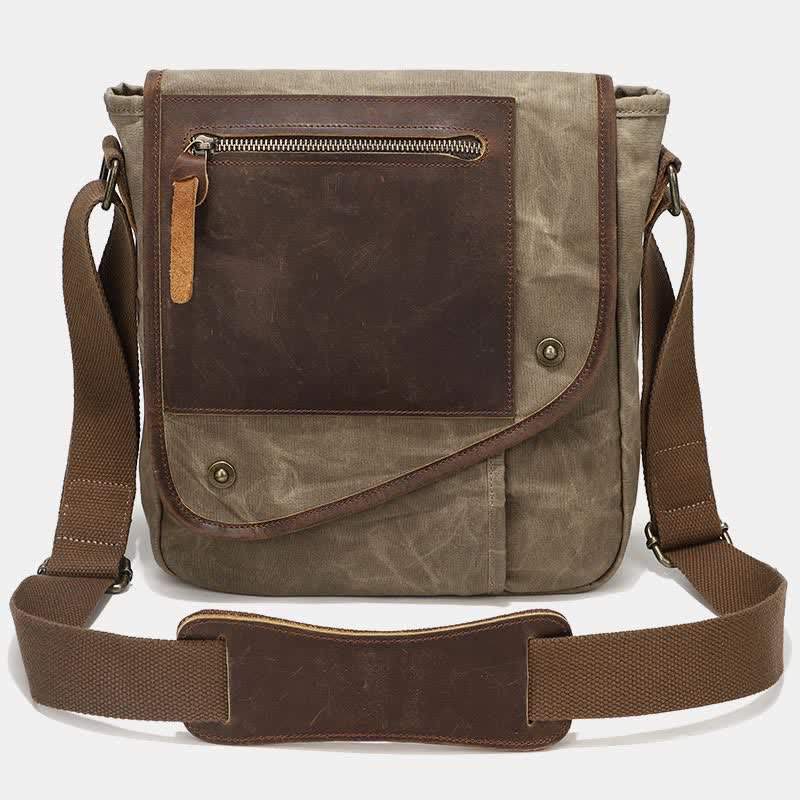Herren Messenger Bags Canvas Umhängetasche Reise Arbeitstasche
