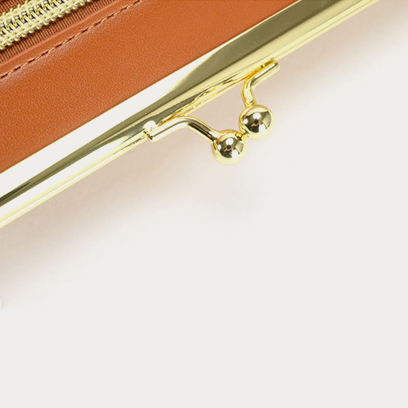 Handytasche für Damen, Umhängetasche mit Kette und mehreren Fächern