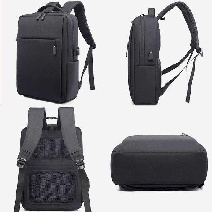 Multifunktionaler, robuster, atmungsaktiver Reise-Laptop-Rucksack mit großer Kapazität und USB-Ladeanschluss