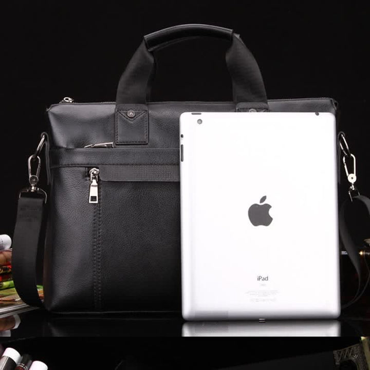 Herren Business Aktentasche Laptop Schultertasche Leder Messenger Bag