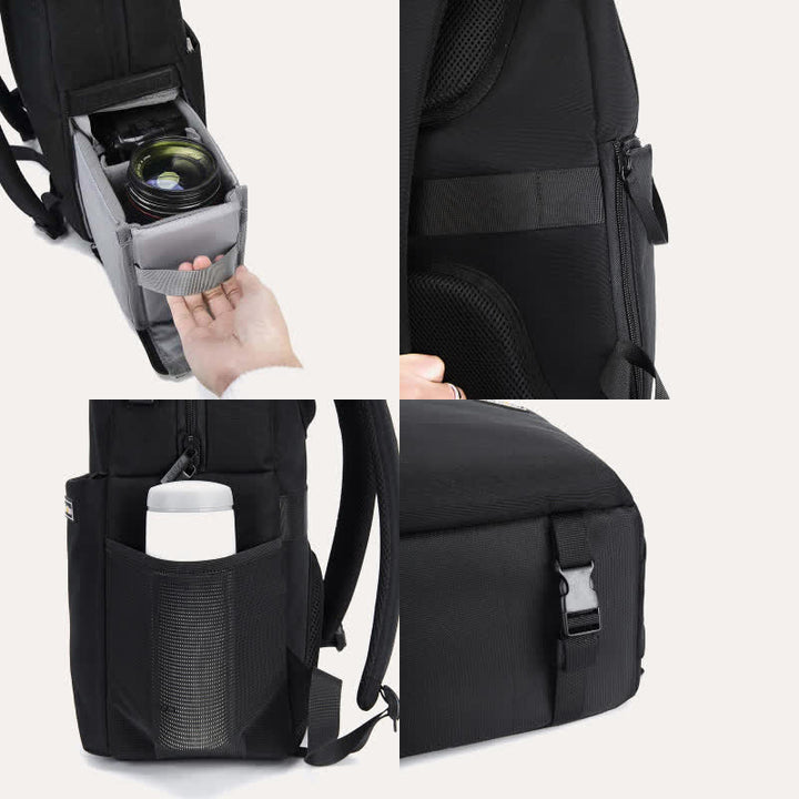 Robuster, wasserdichter Kamera-Rucksack, große Kameratasche mit Laptopfach