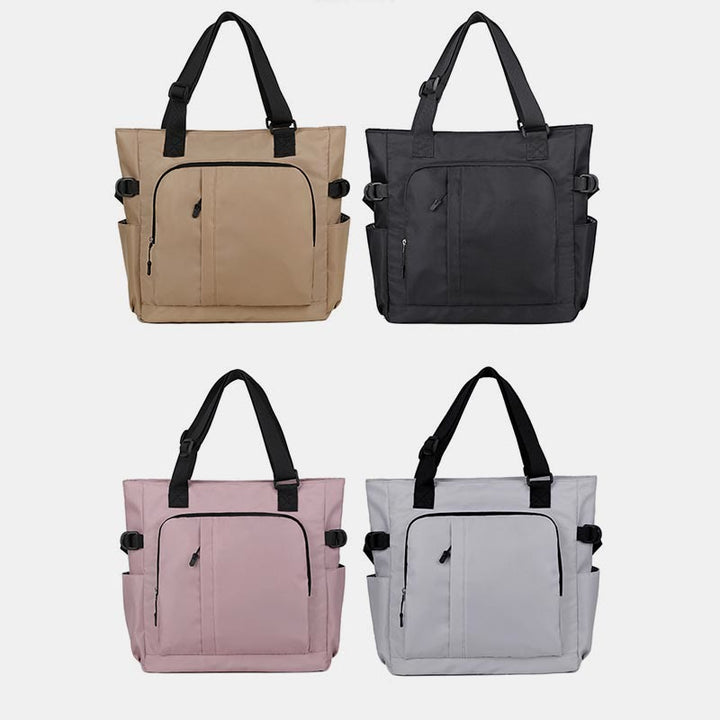 Einkaufstasche für Damen und Herren, minimalistische, lässige, einfarbige Aufbewahrungstasche