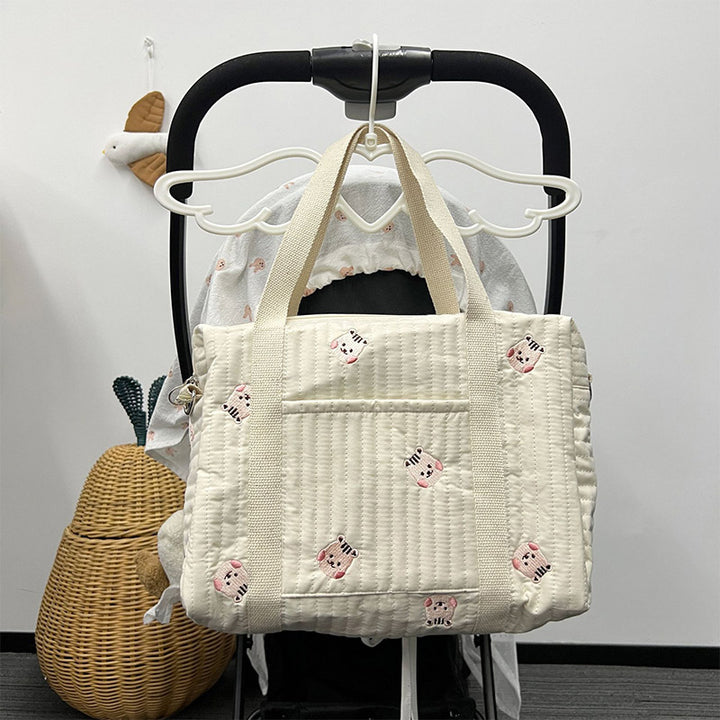 Wickeltasche Tote Weiche Baumwolle Mama Schultertasche Handtasche Baby